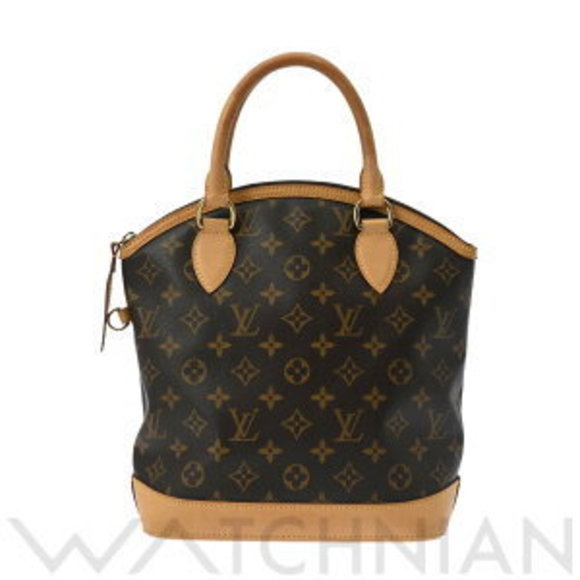Louis Vuitton Handbag Bag Canvas Monogram Brown Lockit PM - Picture 1 of 9
